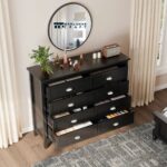 8-Drawer Chest with Metal Handles in White Finish for Bedroom - Image 5