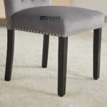 Modern Velvet Dining Chairs with Soft Upholstery and Elegant Contemporary Design – Set of Two - Image 5