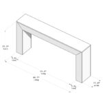 Graceful Hardwood Console for Refined Indian Interiors - Image 4