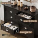 8-Drawer Chest with Metal Handles in White Finish for Bedroom - Image 3