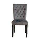 Modern Velvet Dining Chairs with Soft Upholstery and Elegant Contemporary Design – Set of Two - Image 6