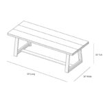 Classic Solid Wood Dining Table with Pecan Wirebrush Finish - Image 5