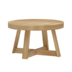 Solid Wood Round Coffee Table for Indian Living Spaces - Image 3