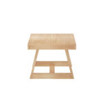 Solid Wood Coffee Table with Blonde Wirebrush Finish for Indian Homes - Image 10