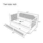 Solid Wood Cane Panel Daybed – White Finish with Natural Rattan - Image 2