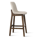 Upholstered Low Back Solid Wood Bar & Kitchen Dining Stools (Set of 2) - Image 7