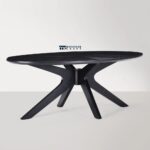 Solid Wood Coffee Table with Natural Finish for Living Room - Image 2