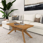 Solid Wood Square Coffee Table for Indian Living Rooms - Image 2