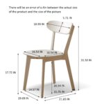 Contemporary Solid Oak Dining Chair in Classic White Finish - Image 8