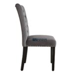 Modern Velvet Dining Chairs with Soft Upholstery and Elegant Contemporary Design – Set of Two - Image 8