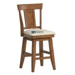 Swivel Upholstered Bar Stool for Kitchen Counter & Home Bar - Image 5