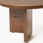 Solid Wood Oval Centre Table for Living Room with Smooth Natural Finish - Image 5