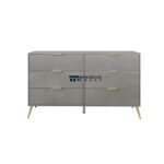 Wooden Chest with 6 Spacious Drawers for Bedroom, Living Room - Image 2