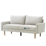 Upholstered Mid-Century Modern Sofa with Timeless Design for Indian Homes - Image 4