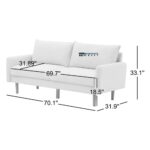 Upholstered Mid-Century Modern Sofa with Timeless Design for Indian Homes - Image 5