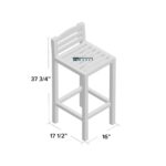 Solid Sheesham Wood Bar and Counter Stool Set of 2 - Image 5