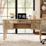 Solid Wood Study Table with Multiple Drawers – Classic Home & Office Work Desk - Image 3