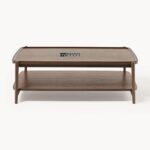 Solid Wood Coffee Table in Dark Oak Finish - Image 4