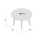 Solid Wood Coffee Table with Natural Finish for Living Room - Image 5