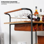 Wood Bar Cart with Standard Layout - Image 3