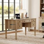 Solid Wood Study Table with Multiple Drawers – Classic Home & Office Work Desk - Image 5