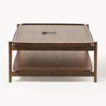 Solid Wood Coffee Table in Dark Oak Finish - Image 2