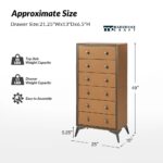 6 Drawer Storage Dresser with Heavy-Duty Steel Frame - Image 3