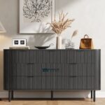 7 Drawer Double Dresser with Wide Design for Indian Bedrooms - Image 4