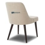 Solid Wood Upholstered Side Chairs for Dining with Comfortable Cushion Seating – Set of Two - Image 7