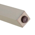 Half-Moon Modern Solid Wood Console Table with Four Legs and Double-Layer Storage for Living Room and Bedroom - Image 3