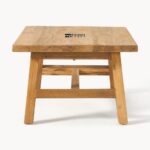 Solid Teak Wood Coffee Table for Living Room with Classic Indian Finish - Image 5
