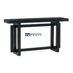 Extra Long Console Table with Wooden Top for Modern Entryway Spaces - Image 2