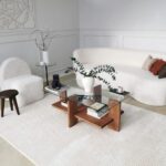 Wooden Coffee Table with Elegant Glass Top for Living Room - Image 4