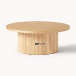 Solid Wood Round Centre Table for Living Room - Image 3