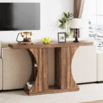 Farmhouse Wooden Console and Sofa Table for Entryway, Living Room and Hallway - Image 7