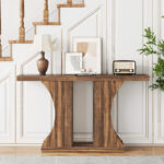 Farmhouse Wooden Console and Sofa Table for Entryway, Living Room and Hallway - Image 6