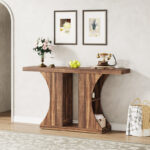 Farmhouse Wooden Console and Sofa Table for Entryway, Living Room and Hallway - Image 4