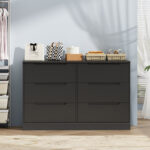 Spacious 6-Drawer Dresser with Solid Wood Legs – Premium Bedroom Storage Chest