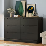 Spacious 6-Drawer Dresser with Solid Wood Legs – Premium Bedroom Storage Chest - Image 6