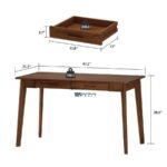 Solid Wood Study Table / Office Desk with Drawers – Modern Home & Office Work Desk - Image 2