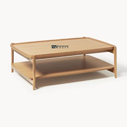 Solid Wood Coffee Table Light Finish