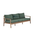 Solid Acacia Wood Patio Sofa for Garden, Balcony & Outdoor Seating - Image 4