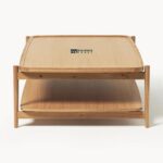 Solid Wood Coffee Table Light Finish - Image 5