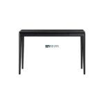 Solid Wood Study Table with Drawer – Black Finish - Image 3