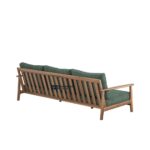Solid Acacia Wood Patio Sofa for Garden, Balcony & Outdoor Seating - Image 2