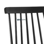 Mid Century Modern Solid Wood Dining Chairs with Classic Windsor Back Design – Set of Two - Image 6