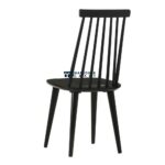 Mid Century Modern Solid Wood Dining Chairs with Classic Windsor Back Design – Set of Two - Image 8