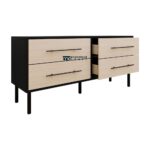 Solid Wood 4 Drawer Chest for Indian Home Storage - Image 4