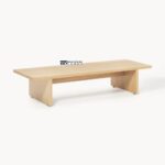 Solid Wood Coffee Table - Ash Wood - Image 4