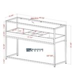 Handcrafted Solid Wood Console Table with Elegant Glass Top Finish - Image 3